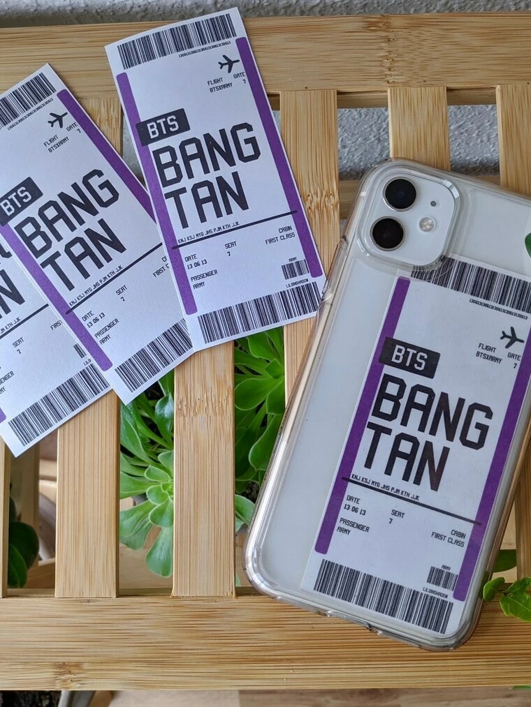 BTS BangTAN Билет Travel Sticker